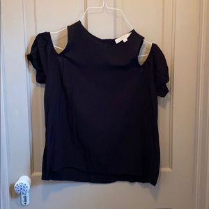 Black Cold shoulder Blouse